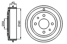 Задние тормозные барабаны Bosch 0 986 477 083