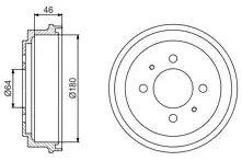 Задние тормозные барабаны Bosch 0 986 477 186