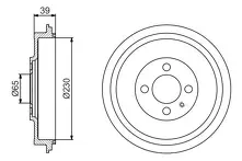 Задние тормозные барабаны Bosch 0 986 477 194