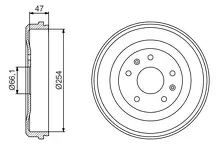 Задние тормозные барабаны Bosch 0 986 477 193