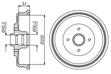 Задний тормозной барабан Bosch 0 986 477 200