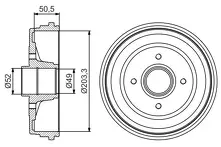 Задние тормозные барабаны Bosch 0 986 477 205