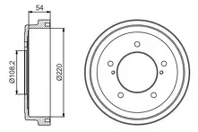 Задние тормозные барабаны Bosch 0 986 477 213