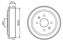 Задние тормозные барабаны Bosch 0 986 477 225