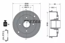 Задний тормозной барабан Textar 94023600