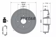 Задний тормозной барабан Textar 94026600