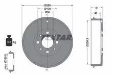 Задний тормозной барабан Textar 94027200