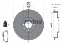 Задний тормозной барабан Textar 94029500