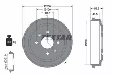 Задний тормозной барабан Textar 94032100