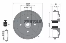 Задний тормозной барабан Textar 94032500