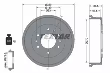 Задний тормозной барабан Textar 94033500