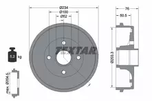 Задний тормозной барабан Textar 94033800