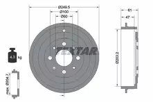 Задний тормозной барабан Textar 94034100