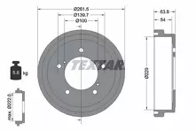 Задний тормозной барабан Textar 94037800