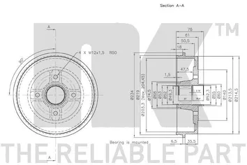 NK 253926 <span>задний тормозной барабан</span>