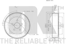 Задний тормозной барабан NK 254515