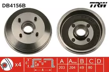 Задний тормозной барабан TRW DB4156B