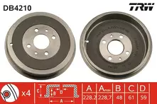 Задний тормозной барабан TRW DB4210