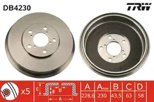 Задний тормозной барабан TRW DB4230