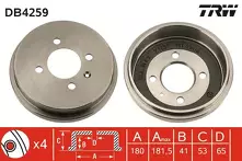 Задний тормозной барабан TRW DB4259