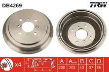 Задний тормозной барабан TRW DB4269