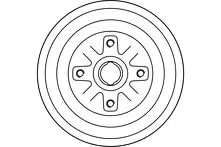 Задний тормозной барабан TRW DB4272