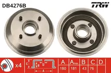 Задний тормозной барабан TRW DB4276B
