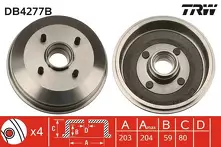 Задний тормозной барабан TRW DB4277B