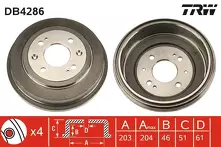 Задний тормозной барабан TRW DB4286