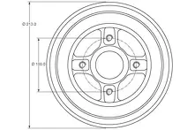 Задний тормозной барабан TRW DB4363MR