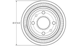 Задний тормозной барабан TRW DB4398
