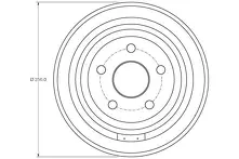 Задний тормозной барабан TRW DB4407