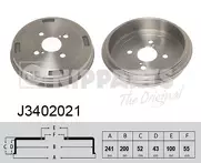 Задний тормозной барабан Nipparts J3402021