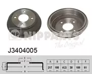 Задний тормозной барабан Nipparts J3404005