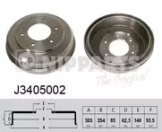 Задний тормозной барабан Nipparts J3405002