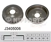 Задний тормозной барабан Nipparts J3405006