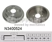 Задний тормозной барабан Nipparts N3400524