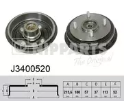 Задний тормозной барабан Nipparts J3400520