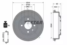 Задний тормозной барабан Textar 94036900