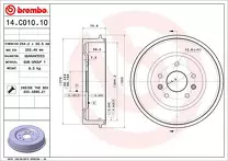 Задний тормозной барабан Brembo 14.C010.10