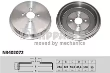 Задний тормозной барабан Nipparts N3402072