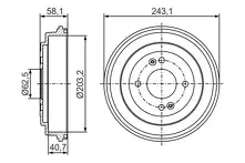 Задние тормозные барабаны Bosch 0 986 477 298