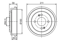 Задние тормозные барабаны Bosch 0 986 477 278