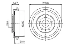 Задние тормозные барабаны Bosch 0 986 477 307