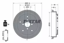 Задний тормозной барабан Textar 94043500