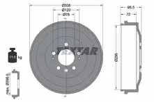 Задний тормозной барабан Textar 94043900