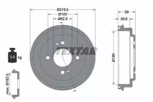 Задний тормозной барабан Textar 94044100