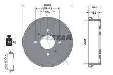 Задний тормозной барабан Textar 94044200