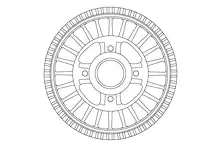 Задний тормозной барабан TRW DB4557MR