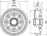 Задний тормозной барабан Japanparts TA-0609 TA-0609